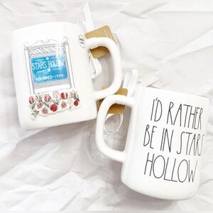 NEW Rae Dunn Gilmore Girls "I'd Rather Be In Stars Hollow" Coffee Tea Mug Floral
